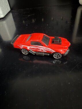 Red Flame Muscle Car Diecast Hot Rod Style Toy